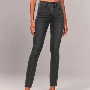 Abercrombie & Fitch The Skinny High Rise Jeans – Washed Black – Size 6R
